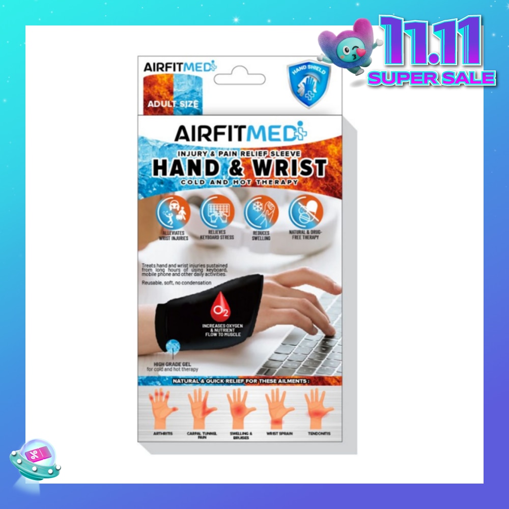Cold & Hot Therapy Hand & Wrist Injury & Pain Relief Sleeve 1s