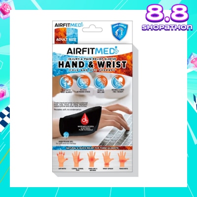 AIRFIT MEDI Cold & Hot Therapy Hand & Wrist Injury & Pain Relief Sleeve 1s