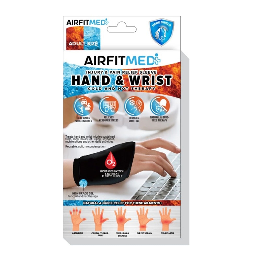 Cold & Hot Therapy Hand & Wrist Injury & Pain Relief Sleeve 1s
