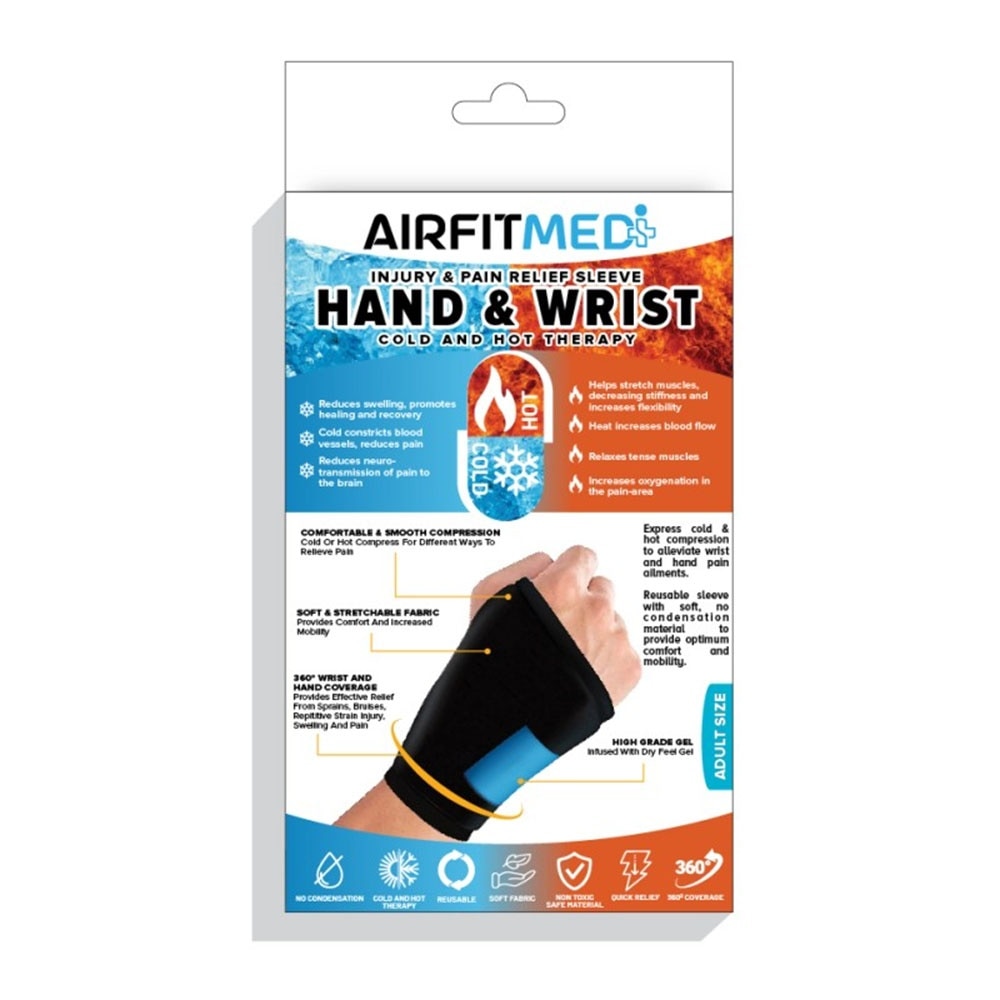 Cold & Hot Therapy Hand & Wrist Injury & Pain Relief Sleeve 1s