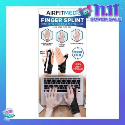 AIRFIT MEDI Finger Splint With Metal Tendon Lock Stabiliser 1s