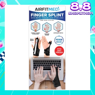 AIRFIT MEDI Finger Splint With Metal Tendon Lock Stabiliser 1s