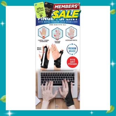 AF MEDI Finger Splint With Metal Tendon Lock Stabiliser 1s image
