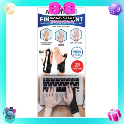 AF MEDI - Finger Splint With Metal Tendon Lock Stabiliser 1s