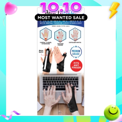 AF MEDI Finger Splint With Metal Tendon Lock Stabiliser 1s image
