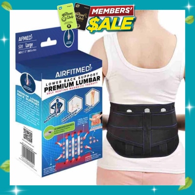 AF MEDI Self Heating Magnetic Therapy Lower Back Support Premium Lumbar L 1s image
