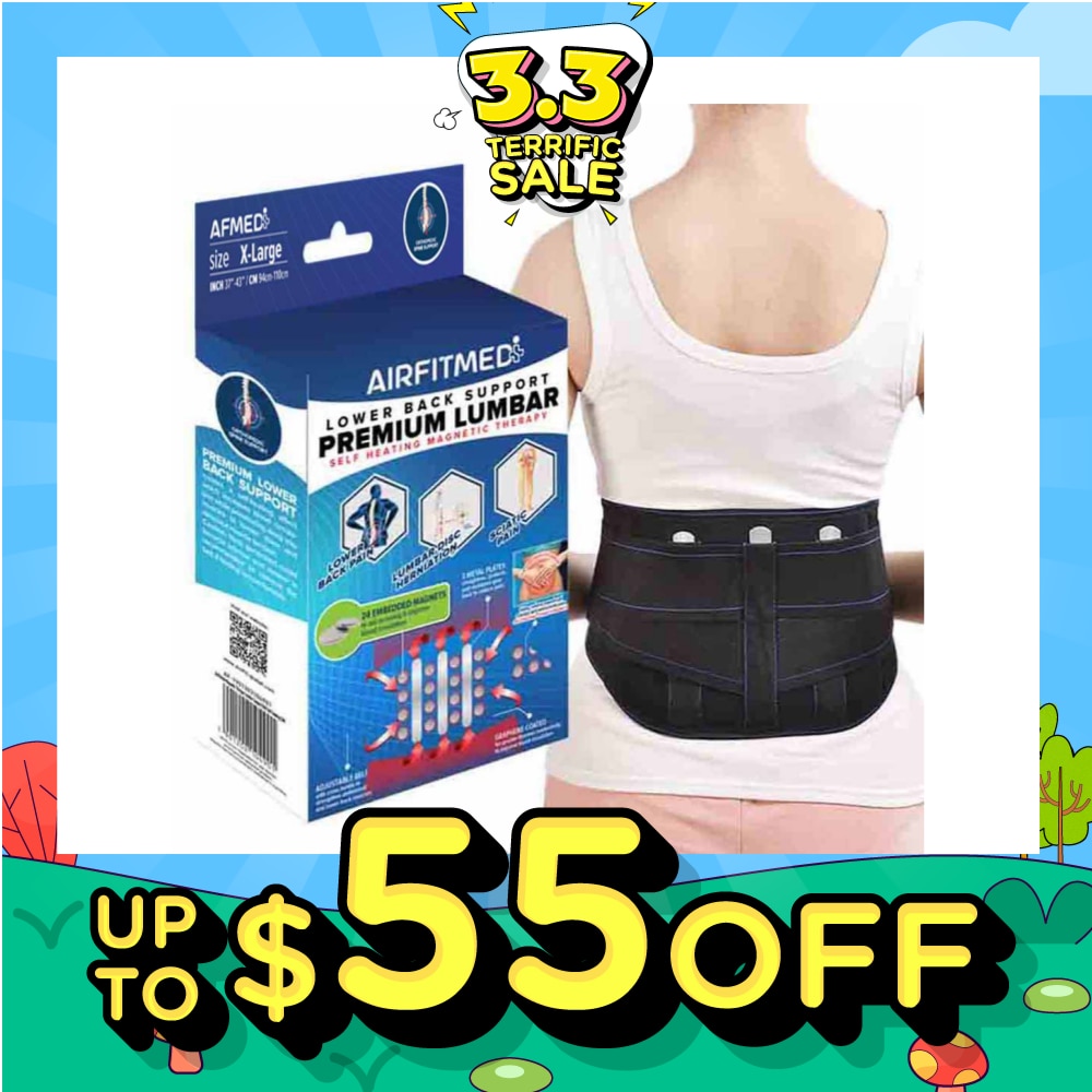 Self Heating Magnetic Therapy Lower Back Support Premium Lumbar XL 1s