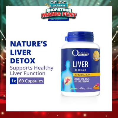 OCEAN HEALTH - Ocean Health Liver Detox Aid Supports Liver Health, Aids Liver Cleansing 60 Cap