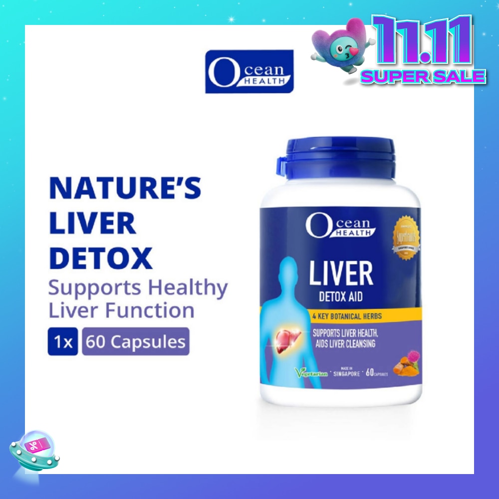 Ocean Health Liver Detox Aid <BR>Supports Liver Health, Aids Liver Cleansing 60 Cap