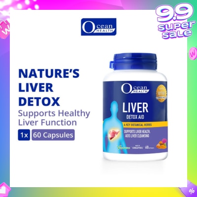 OCEAN HEALTH Ocean Health Liver Detox Aid Supports Liver Health, Aids Liver Cleansing 60 Cap