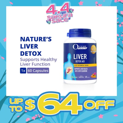 OCEAN HEALTH - Ocean Health Liver Detox Aid Supports Liver Health, Aids Liver Cleansing 60 Cap