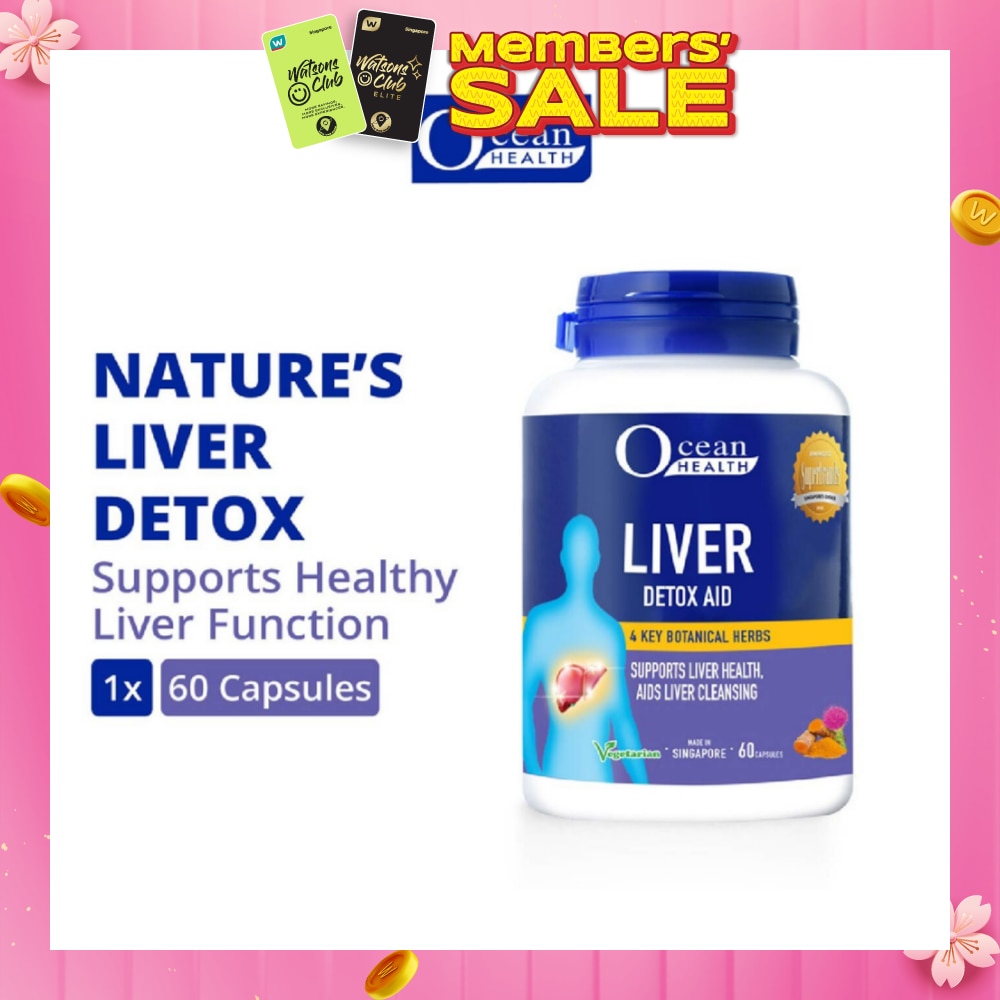 Ocean Health Liver Detox Aid <BR>Supports Liver Health, Aids Liver Cleansing 60 Cap