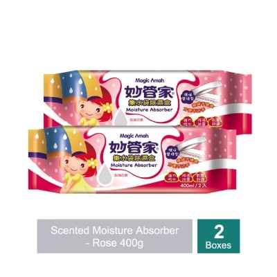 MAGIC AMAH - Rose Scented Moisture Absorber 400g x 2s