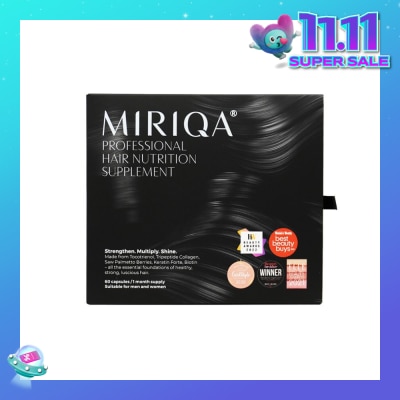 MIRIQA HAIR Professional Hair Nutrition Supplement Capsule (For Healthy + Strong + Lusicious Hair) 60s (Expiry: Jul`2026)