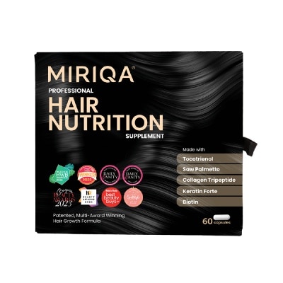 MIRIQA Professional Hair Nutrition Supplement Capsule (For Healthy + Strong + Lusicious Hair) 60s image