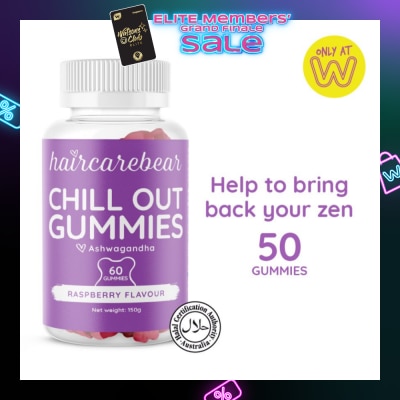 HAIRCAREBEAR Ashwagandha Gummies (Help Relax Muscles And Mind) 50s