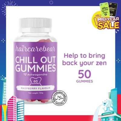 HAIRCAREBEAR Ashwagandha Gummies (Help Relax Muscles And Mind) 50s
