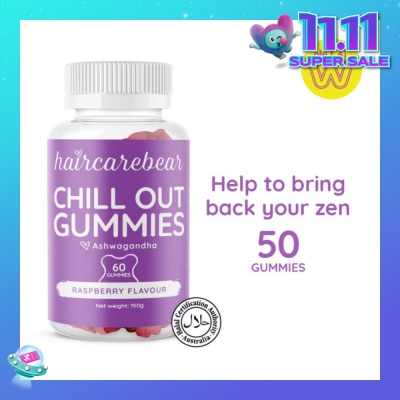 HAIRCAREBEAR Ashwagandha Gummies (Help Relax Muscles And Mind) 50s