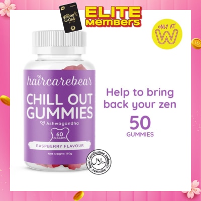 HAIRCAREBEAR Ashwagandha Gummies (Help Relax Muscles And Mind) 50s