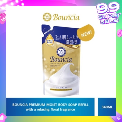 BOUNCIA Body Soap Premium Moist Pump Refill 340ml