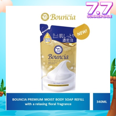 BOUNCIA Body Soap Premium Moist Pump Refill 340ml