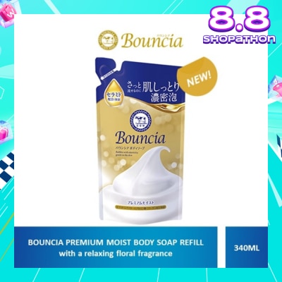 BOUNCIA Body Soap Premium Moist Pump Refill 340ml