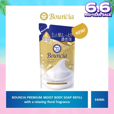 BOUNCIA Body Soap Premium Moist Pump Refill 340ml