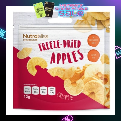 NUTRABLISS BY WATSONS Freeze-Dried Apples 12g (Expiry: Jun`2026)
