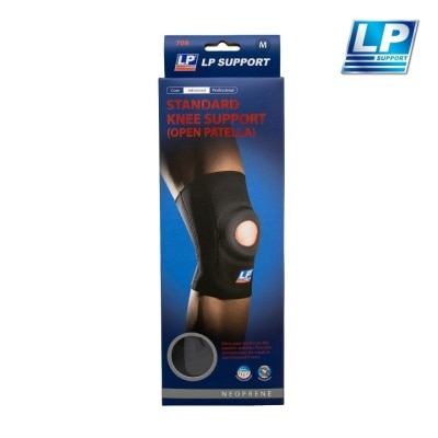 LP SUPPORT Standard Knee Support (Open Patella) Size L, Compression For Overstressed Knees 1s