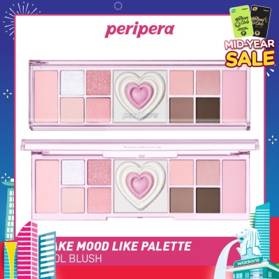PERIPERA Night Peri All Take Mood Like Palette 04 Cool Brush (Eyeshadow, Blusher & Highlighter) 1s