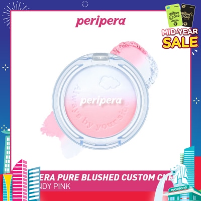 PERIPERA Night Peri Pure Blushed Custom Cheek 01 Candy Pink 1s