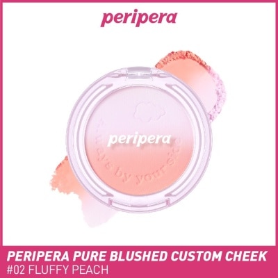 PERIPERA Pure Blushed Custom Cheeck 02 Fluffy Peach 1s