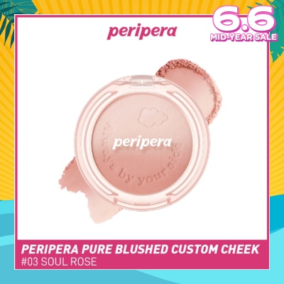 PERIPERA Pure Blushed Custom Cheeck 03 Soul Rose 1s