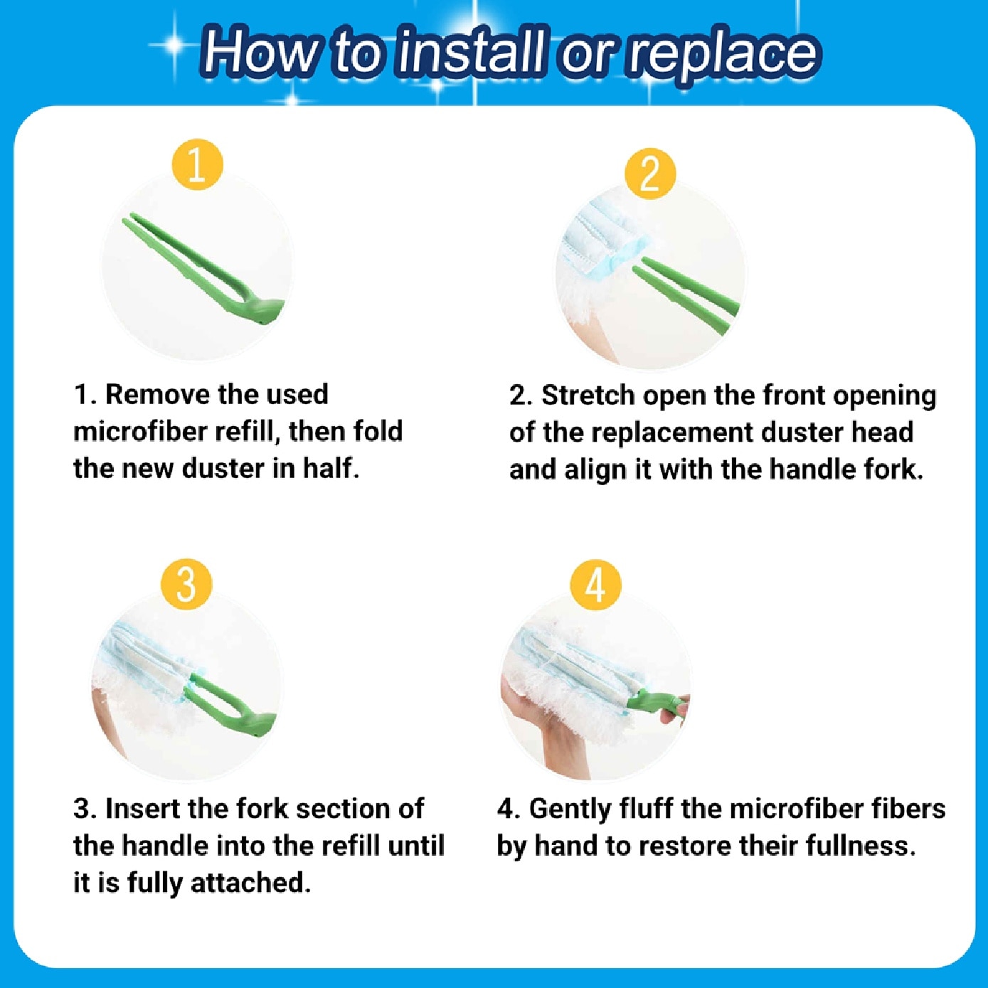 Dust Removal Whisk with Refill Sheets Set 2s image