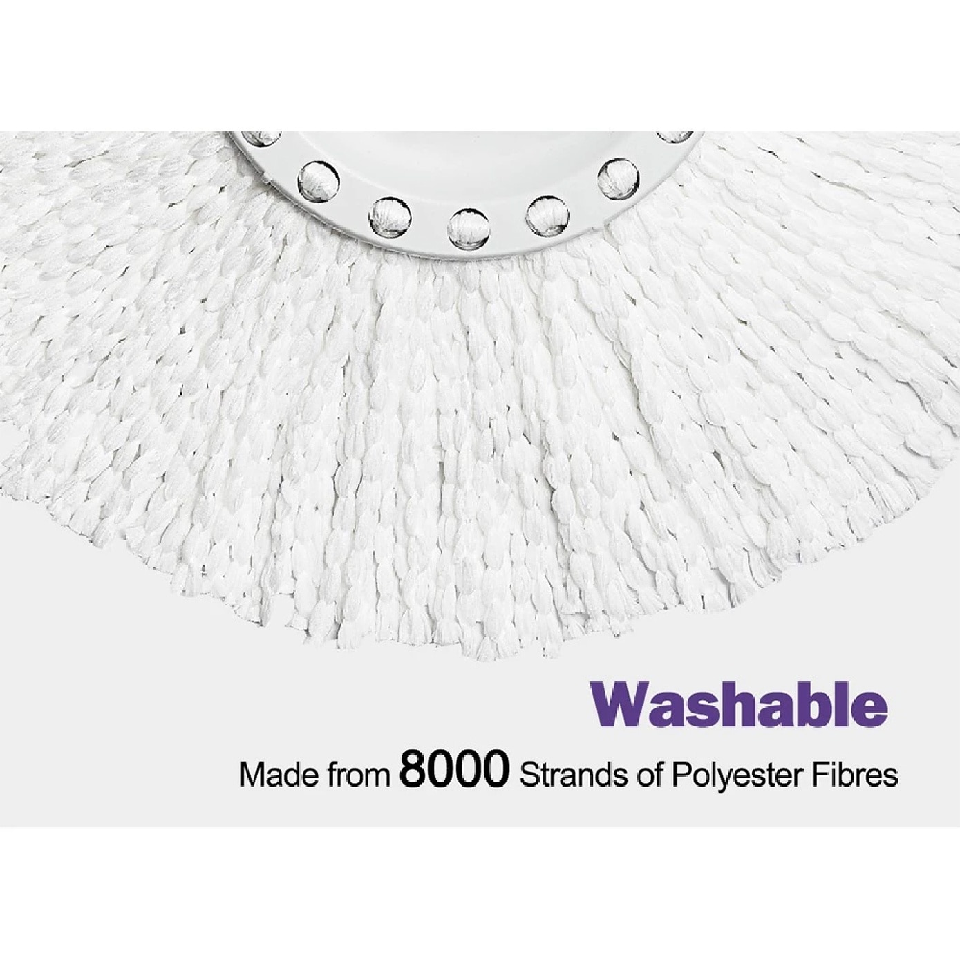 Sh350-8 Purple Spin Mop Set (spin bucket, hand press handle, 3 standard Mop Heads, pole, and warranty card) 1s