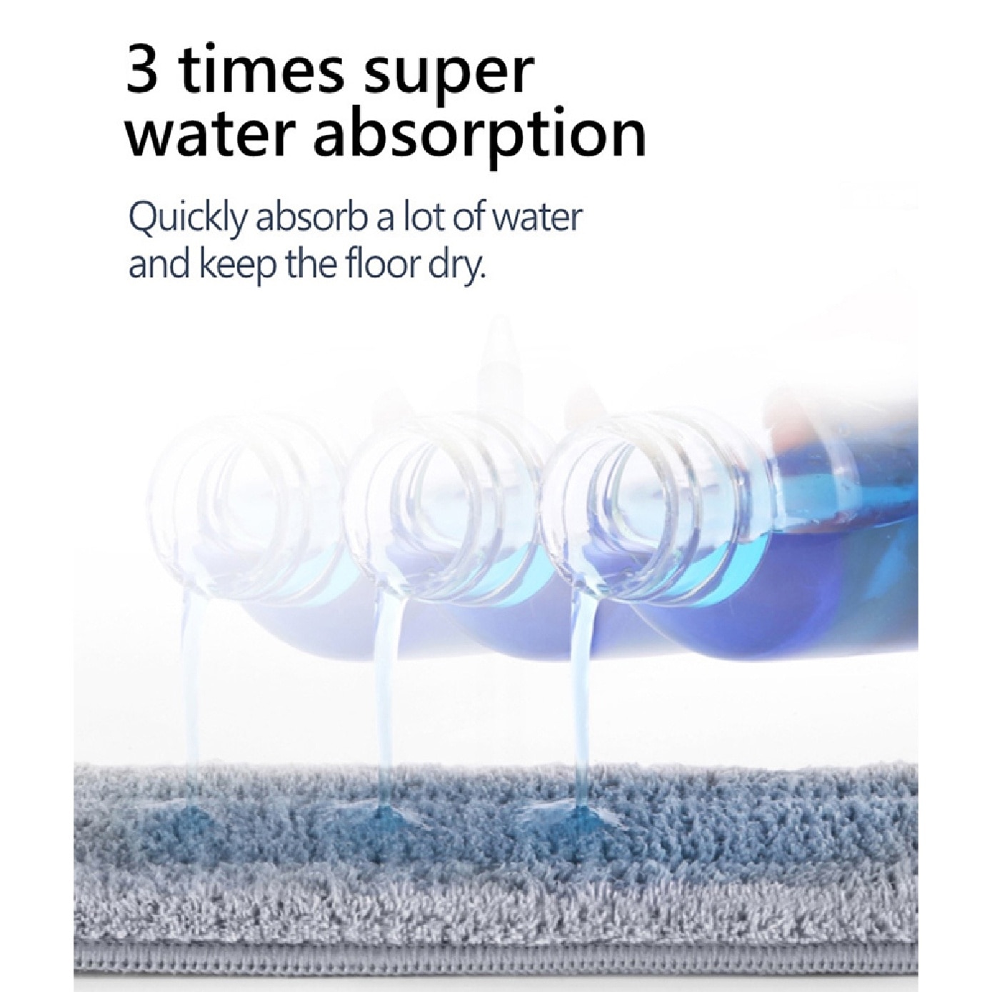 Slide Flat Clean Mop Refill Pad 2s