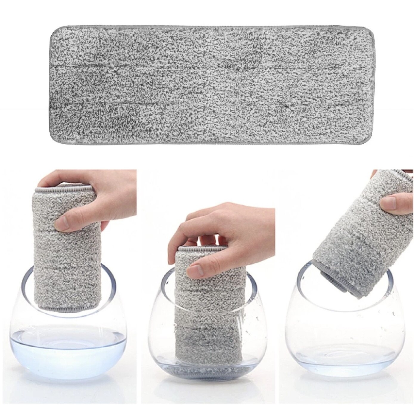 Slide Flat Clean Mop Refill Pad 2s