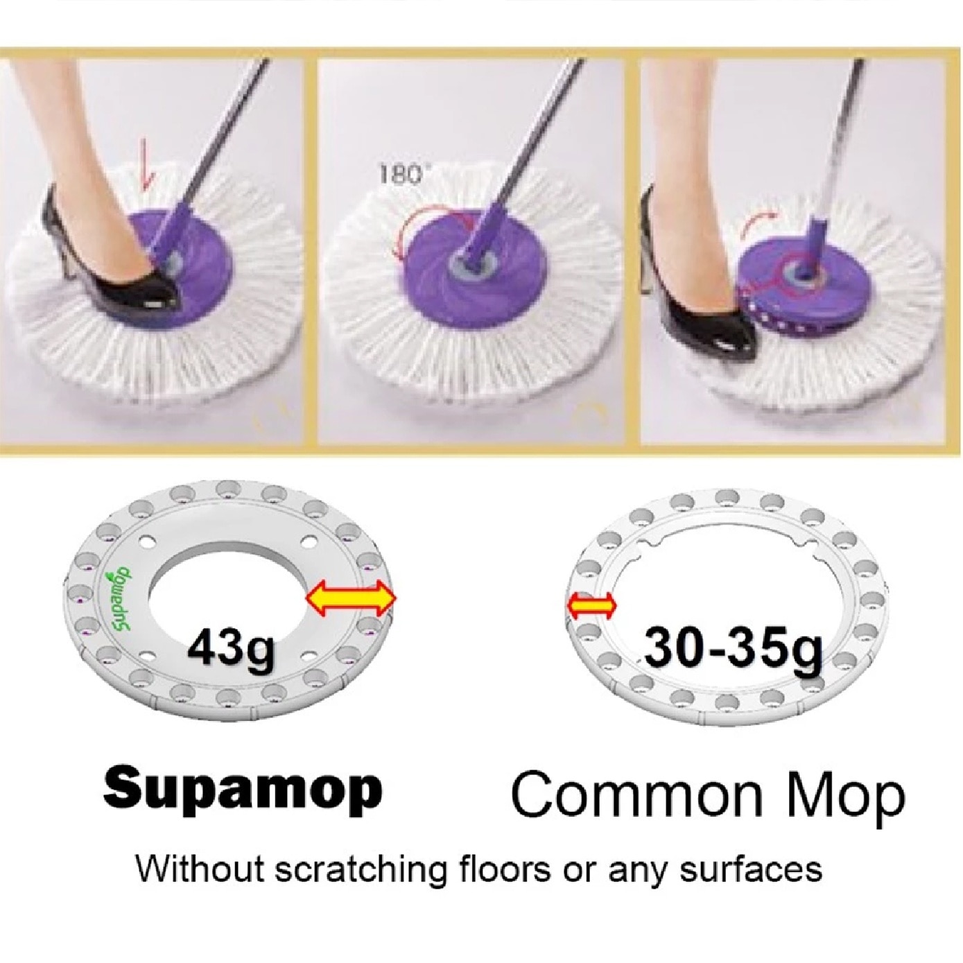 Standard Refill Mop Head 2s