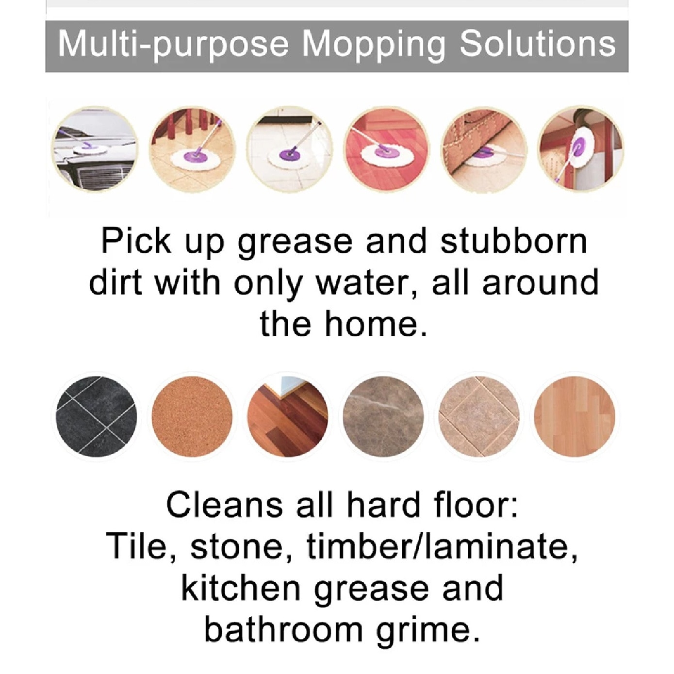 Oil Resistant Refill Mop Head 2s