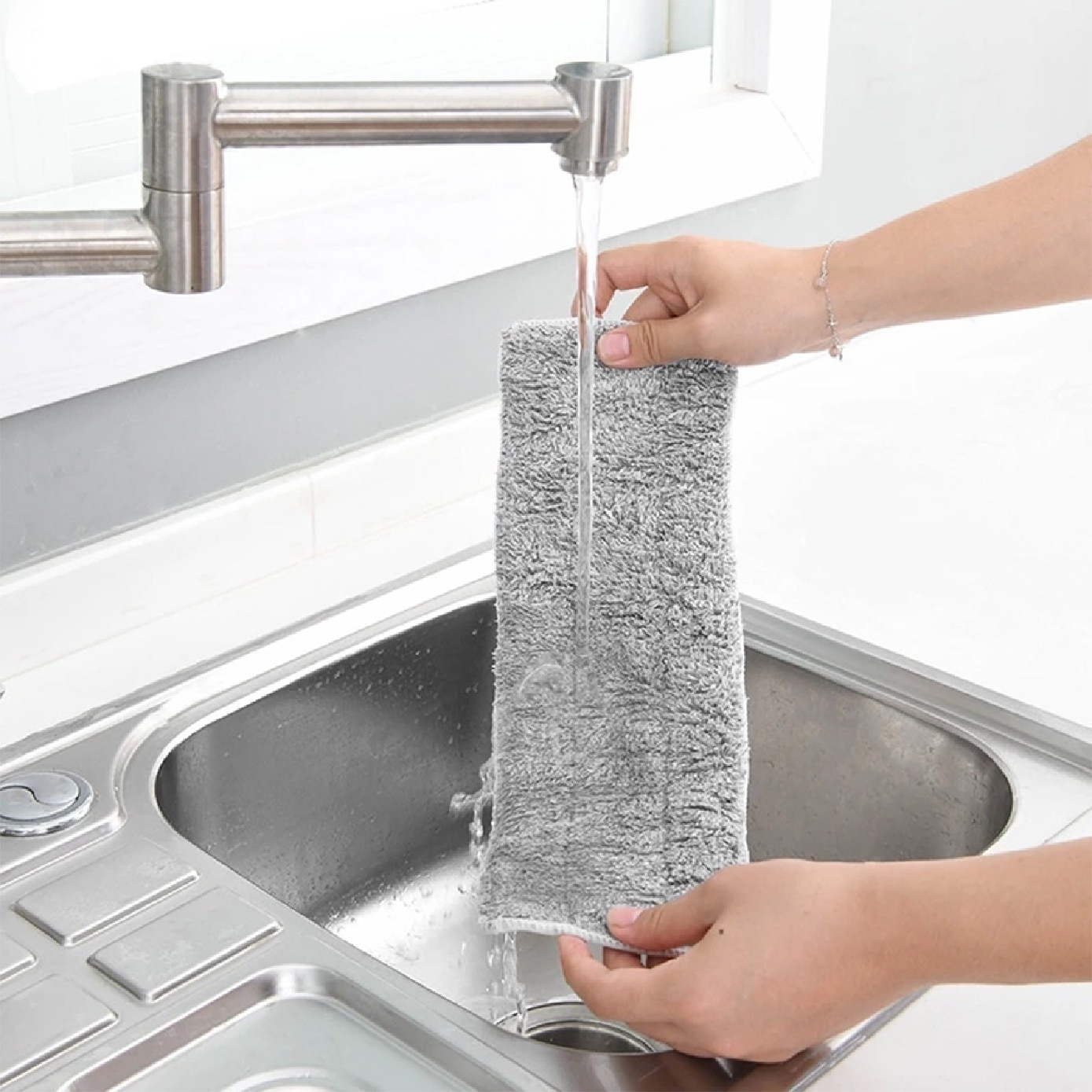 Handfree Cleaning Flat Refill Mop Pad 2s
