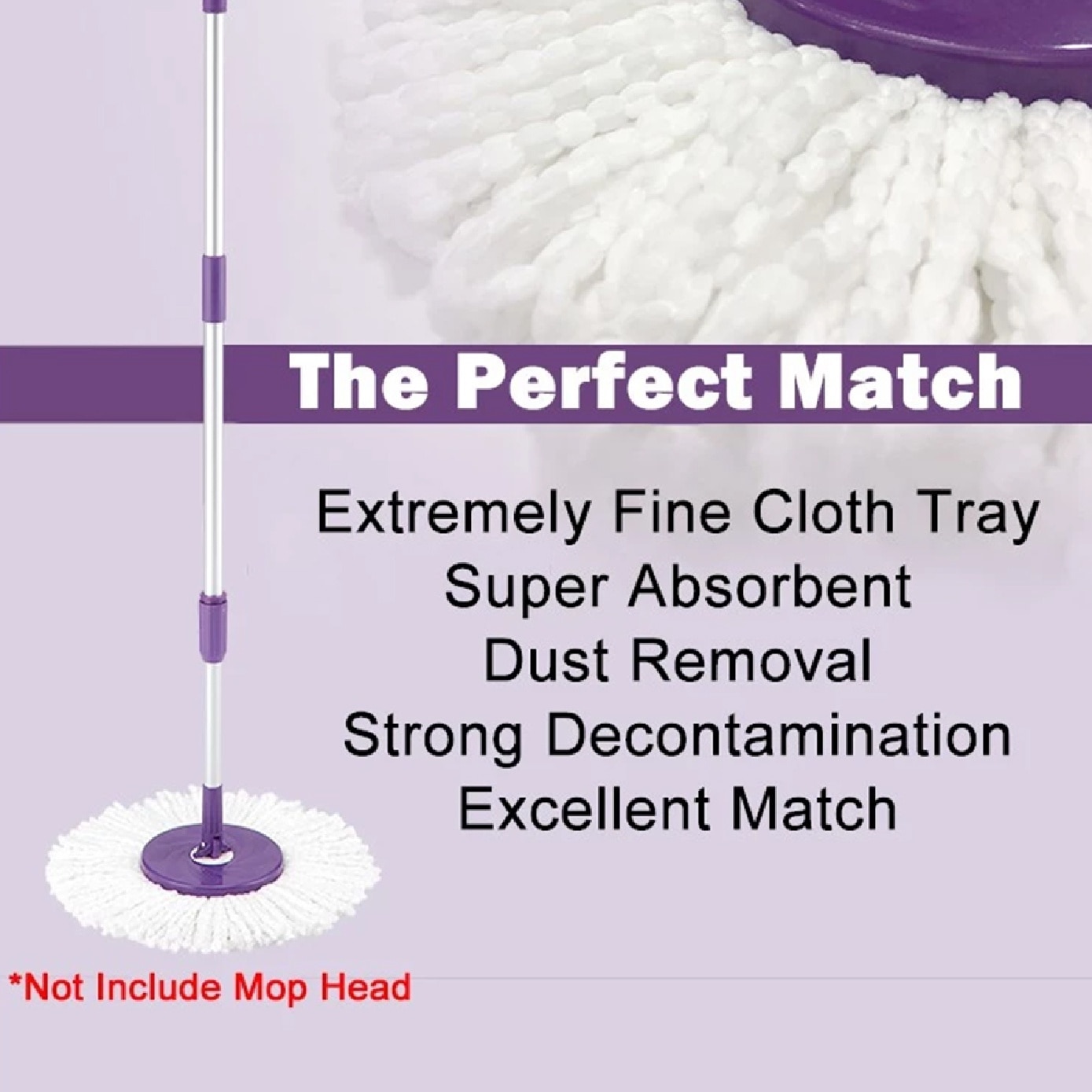 Purple Mop Stick Set 1s