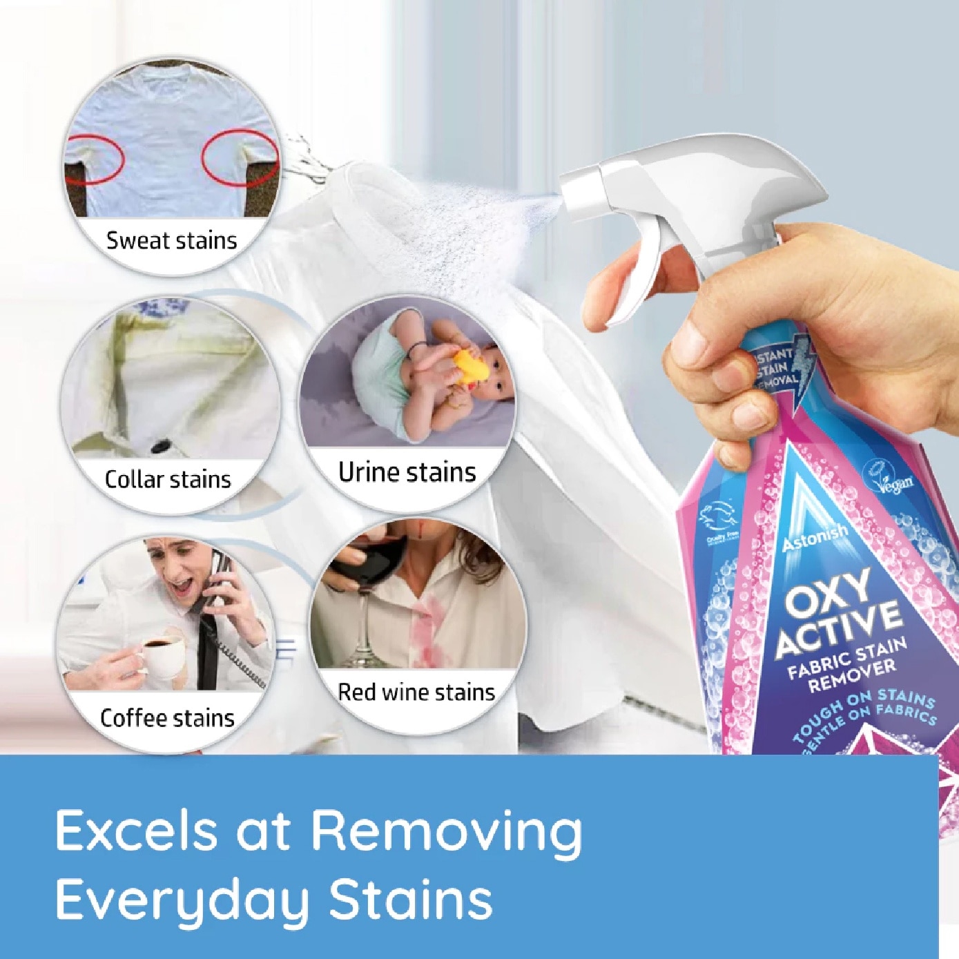 Specialist Oxy Active Fabric Stain Remover 750ml