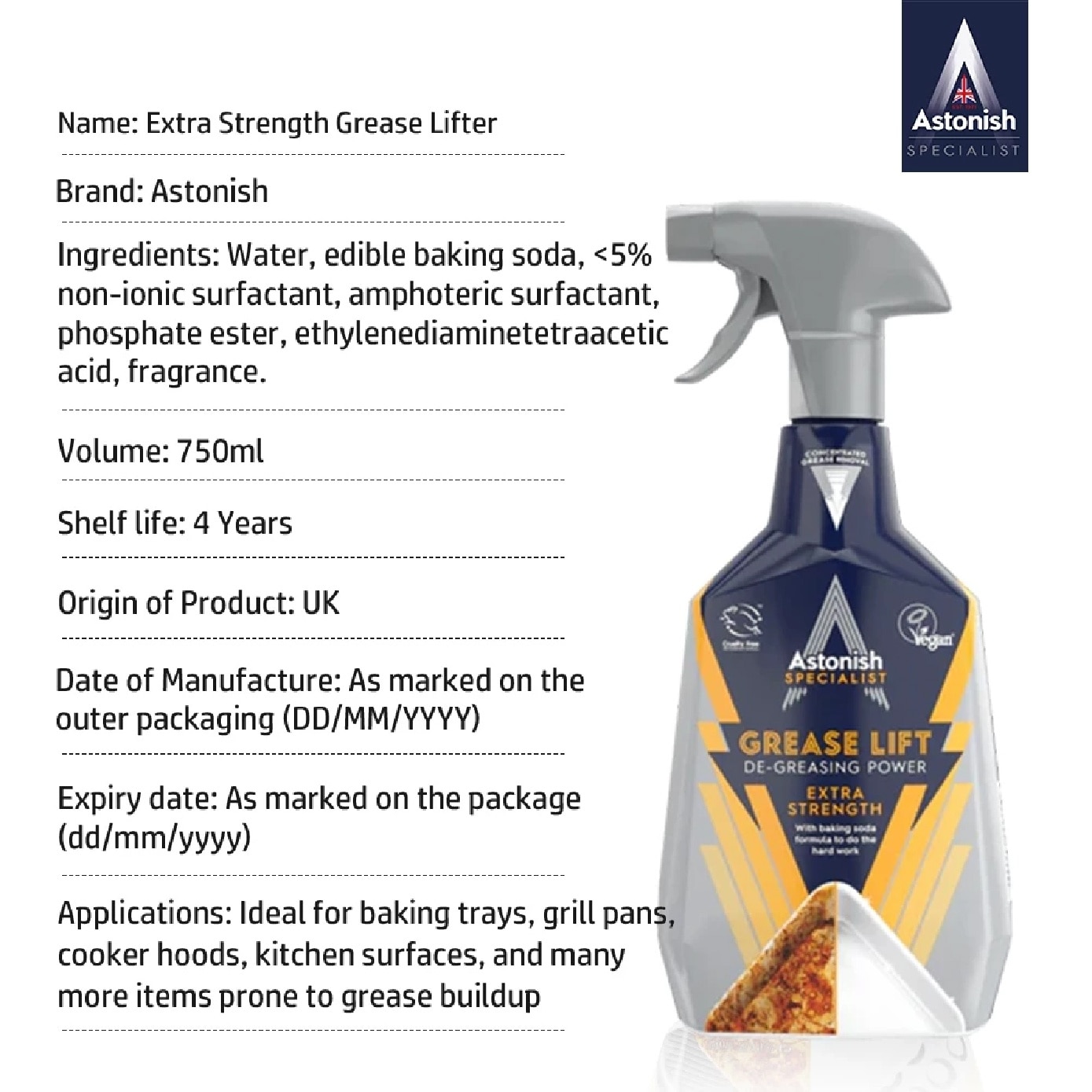 Specialist Extra Strength Grease Lifter 750ml