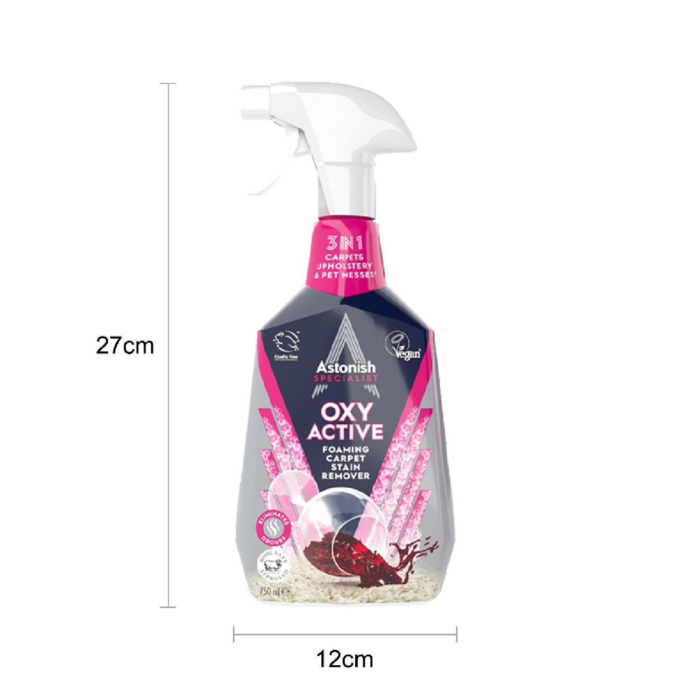 Specialist Oxy Active Foaming Carpet Stain Remover 750ml