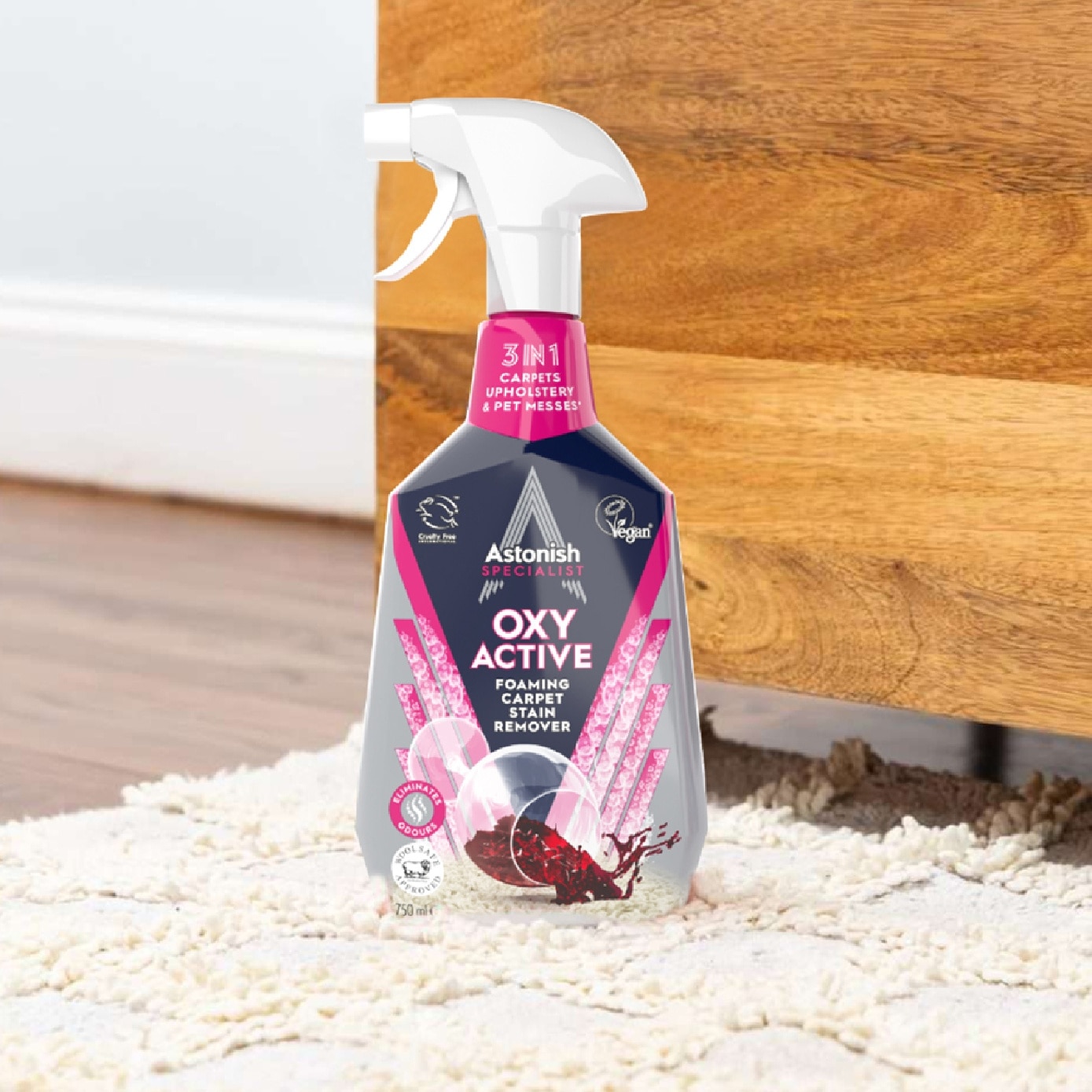 Specialist Oxy Active Foaming Carpet Stain Remover 750ml