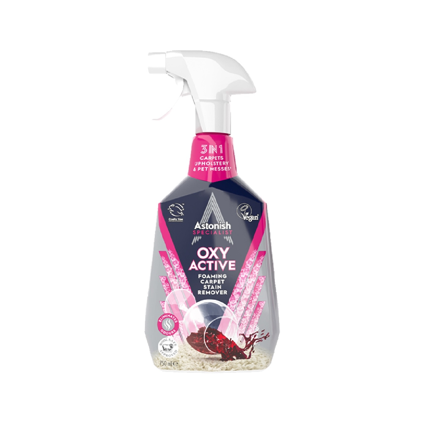 Specialist Oxy Active Foaming Carpet Stain Remover 750ml