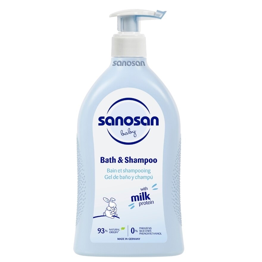 Bath & Shampoo (No Tears Formula + with Milk Protein) 500ml