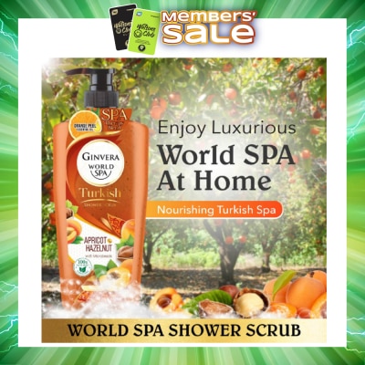 GINVERA - World Spa Turkish Apricot & Hazelnut Shower Scrub 750ml