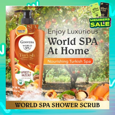 GINVERA World Spa Turkish Apricot & Hazelnut Shower Scrub 750ml