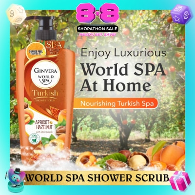GINVERA - World Spa Turkish Apricot & Hazelnut Shower Scrub 750ml